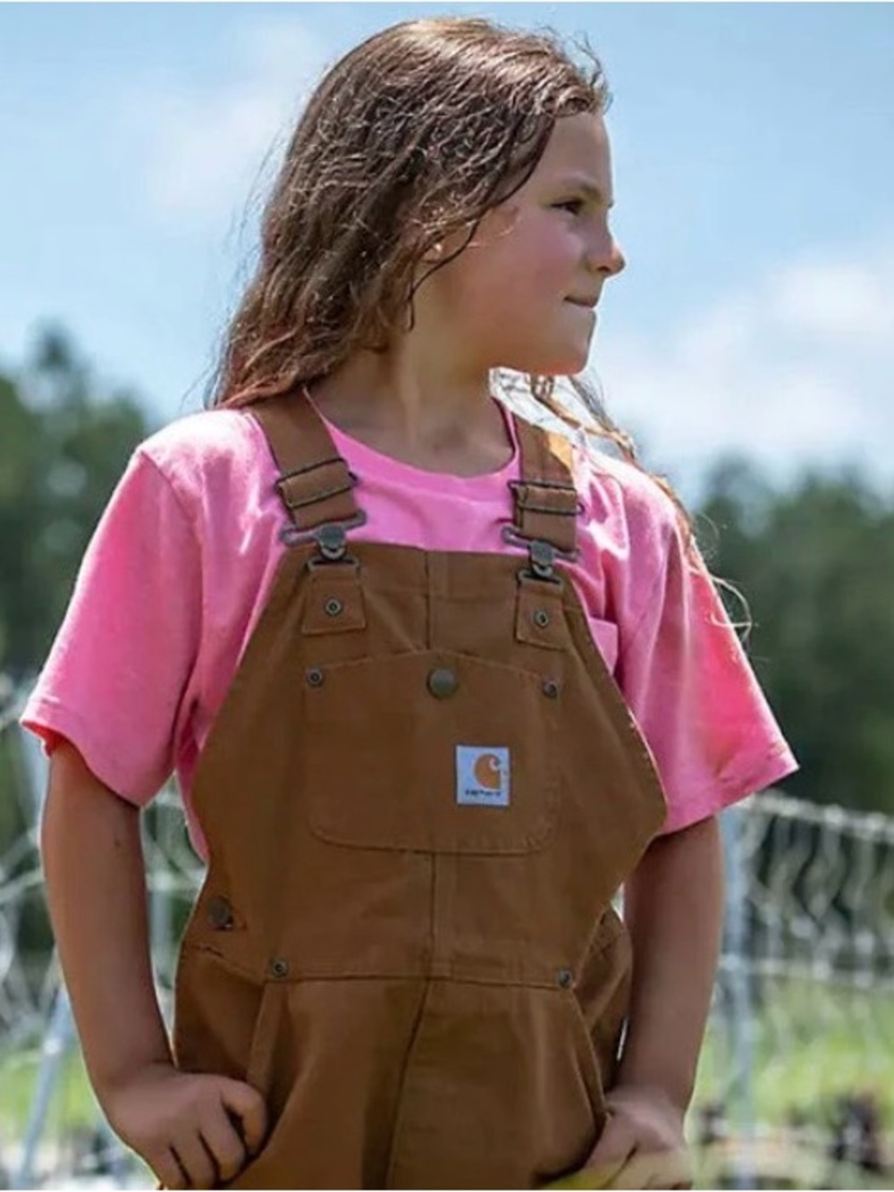Carhartt Kids' Brown Duck Bib Overalls